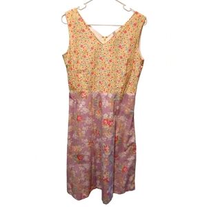 Hanna Andersson Dress Womans 8 Floral Print Sleeveless Cotton Bohemian